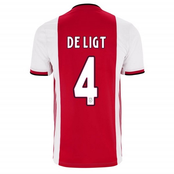 Camiseta Ajax Replica Primera Ropa De Ligt 2019/20 Rojo